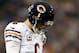 MINNEAPOLIS, MN - DECEMBER 09: Quarterback Jay Cutler#6 of the Chicago Bears walks back to the huddle after throwing a incomplete pass against the Minnesota Vikings at Mall of America Field on December 9, 2012 in Minneapolis, Minnesota. (Photo by Matthew Stockman/Getty Images)