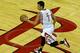 HOUSTON, TX - NOVEMBER 23: Jeremy Lin #7 of the Houston Rockets drives upcourt against the New York Knicks at the Toyota Center on November 23, 2012 in Houston, Texas. NOTE TO USER: User expressly acknowledges and agrees that, bagainst the Newy downloading and or using this photograph, User is consenting to the terms and conditions of the Getty Images License Agreement. (Photo by Scott Halleran/Getty Images)