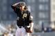 PITTSBURGH, PA - SEPTEMBER 30: Joel Hanrahan #52 of the Pittsburgh Pirates reacts after giving up a home run in the ninth inning against the Cincinnati Reds during the game on September 30, 2012 at PNC Park in Pittsburgh, Pennsylvania. The Reds defeated the Pirates 4-3. (Photo by Justin K. Aller/Getty Images)