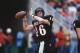 17 Nov 2001: Quarterback Kliff Kingsbury #16 of the Texas Tech Red Raiders throws the ball during warmups before the Big 12 game against the Oklahoma Sooners at SBC Jones Stadium in Lubbock, Texas. Oklahoma defeated Texas Tech 30-136. Mandatory Credit: Ronald Martinez/Getty Images