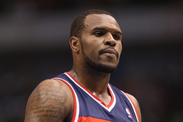 Trevor Booker Practices Lightly for the Wizards