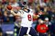 FOXBORO, MA - DECEMBER 10: Quarterback Matt Schaub #8 of the Houston Texans throws the ball in the first half against the New England Patriots at Gillette Stadium on December 10, 2012 in Foxboro, Massachusetts. (Photo by Jared Wickerham/Getty Images)
