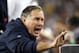 Dec 10, 2012; Foxborough, MA USA; New England Patriots head coach Bill Belichick yells instructions to his team during the third quarter against the Houston Texans at Gillette Stadium. Mandatory Credit: Stew Milne-USA TODAY Sports