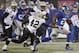 EAST RUTHERFORD, NJ - DECEMBER 09: David Wilson #22 of the New York Giants breaks away from Isa Abdul-Quddus #42 of the New Orleans Saints during their game at MetLife Stadium on December 9, 2012 in East Rutherford, New Jersey. (Photo by Jeff Zelevansky/Getty Images)