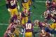 LANDOVER, MD - DECEMBER 09: Robert Griffin III #10 of the Washington Redskins runs onto the field after being introduced before a game against the Baltimore Ravens at FedExField on December 9, 2012 in Landover, Maryland. (Photo by Patrick McDermott/Getty Images)