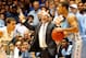 DURHAM, NC - MARCH 03: Head coach Roy Williams of the North Carolina Tar Heels yells to his team during their game against the Duke Blue Devils at Cameron Indoor Stadium on March 3, 2012 in Durham, North Carolina. (Photo by Streeter Lecka/Getty Images)