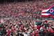 November 24, 2012; Columbus, OH, USA; Ohio State Buckeyes players and fans rush the field after their victory over the Michigan Wolverines at Ohio Stadium. Ohio State won the game 26-21. Mandatory Credit: Greg Bartram-USA TODAY Sports