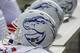 Oct 27, 2012; Laramie, WY, USA; Boise State Broncos helmets before game against the Wyoming Cowboys at War Memorial Stadium. Mandatory Credit: Troy Babbitt-USA TODAY Sports
