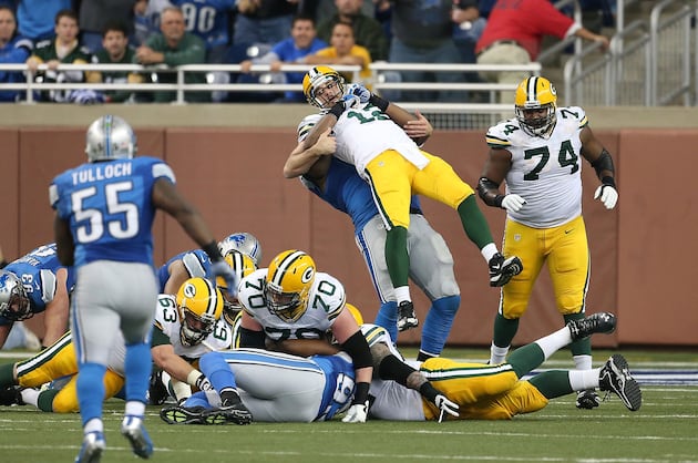 Rodgers Has Little to Say About Hits by Detroit's Fairley