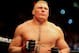 Dec. 30, 2011; Las Vegas, NV, USA; UFC fighter Brock Lesnar during a heavyweight bout at UFC 141 at the MGM Grand Garden event center. Mandatory Credit: Mark J. Rebilas-USA TODAY Sports