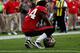TAMPA, FL - DECEMBER 09: Safety Mark Barron #24 of the Tampa Bay Buccaneers squats after the Philadelphia Eagles score the winning touchdown as time expired during the game at Raymond James Stadium on December 9, 2012 in Tampa, Florida. (Photo by J. Meric/Getty Images)