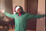 Muscle Hamster Busts Out Amazing Christmas Onesie