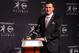 NEW YORK, NY - DECEMBER 08: Quarterback Johnny Manziel of the Texas A&M University Aggies poses with the Heisman Memorial Trophy after being named the 78th Heisman Memorial Trophy Award winner at a press conference after at the Marriott Marquis on December 8, 2012 in New York City. (Photo by Mike Stobe/Getty Images)