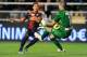 MADRID, SPAIN - OCTOBER 27: Alexis Sanchez (L) of Barcelona gets his shot saved by Dani Gimenez of Rayo Vallecano during the La Liga match between Rayo Vallecano and Barcelona at Estadio Teresa Rivero on October 27, 2012 in Madrid, Spain. (Photo by Denis Doyle/Getty Images)
