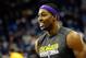 NEW ORLEANS, LA - DECEMBER 05: Dwight Howard #12 of the Los Angeles Lakers warms up prior to a game against the New Orleans Hornets at New Orleans Arena on December 5, 2012 in New Orleans, Louisiana. NOTE TO USER: User expressly acknowledges and agrees that, by downloading and or using this photograph, User is consenting to the terms and conditions of the Getty Images License Agreement. (Photo by Stacy Revere/Getty Images)