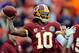 At a Dec. 12 media briefing, Redskins QB Robert Griffin III told reporters he could walk up steps and run in place without pain in his injured right knee.