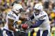 PITTSBURGH, PA - DECEMBER 9: Philip Rivers #17 of the San Diego Chargers hands off to Ryan Mathews #24 against the Pittsburgh Steelers during the game on December 9, 2012 at Heinz Field in Pittsburgh, Pennsylvania. (Photo by Justin K. Aller/Getty Images)