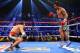 LAS VEGAS, NV - DECEMBER 08: (R-L) Manny Pacquiao knocks down Juan Manuel Marquez in the fifth round during their welterweight bout at the MGM Grand Garden Arena on December 8, 2012 in Las Vegas, Nevada. (Photo by Al Bello/Getty Images)