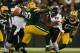 GREEN BAY, WI - SEPTEMBER 13: Running back Matt Forte #22 of the Chicago Bears runs against the defense of nose tackle B.J. Raji #90 of the Green Bay Packers in the third quarter at Lambeau Field on September 13, 2012 in Green Bay, Wisconsin. (Photo by Jonathan Daniel/Getty Images)