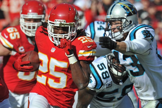 Chiefs' Charles Quietly Rumbling Toward Record Rushing Year