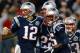 FOXBORO, MA - DECEMBER 10: Stevan Ridley #22 of the New England Patriots celebrates his touchdown run with Tom Brady, Brandon Lloyd #85, and Wes Welker #83 of the New England Patriots in the second half against the Houston Texans at Gillette Stadium on December 10, 2012 in Foxboro, Massachusetts. (Photo by Jim Rogash/Getty Images)