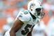 Nov 20, 2011; Miami, FL, USA; Miami Dolphins inside linebacker Karlos Dansby (58) during a game against the Buffalo Bills at Sun Life Stadium. The Dolphins won 35-8. Mandatory Credit: Steve Mitchell-USA TODAY Sports