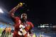 CHARLOTTE, NC - DECEMBER 01: EJ Manuel #3 of the Florida State Seminoles celebrates after defeating the Georgia Tech Yellow Jackets 21-15 in the 2012 ACC Championship game at Bank of America Stadium on December 1, 2012 in Charlotte, North Carolina. (Photo by Streeter Lecka/Getty Images)