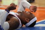 Melo Injures Ankle vs. LA