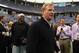 Oct 7, 2012; Minneapolis, MN, USA; NFL commissioner Roger Goodell prior to the game between the Minnesota Vikings and Tennessee Titans at the Metrodome. Mandatory Credit: Brace Hemmelgarn-USA TODAY Sports