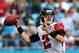 CHARLOTTE, NC - DECEMBER 09: Matt Ryan #2 of the Atlanta Falcons drops back to pass during their game against the Carolina Panthers at Bank of America Stadium on December 9, 2012 in Charlotte, North Carolina. (Photo by Streeter Lecka/Getty Images)
