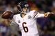 MINNEAPOLIS, MN - DECEMBER 09: Quarterback Jay Cutler#6 of the Chicago Bears throws against the Minnesota Vikings at Mall of America Field on December 9, 2012 in Minneapolis, Minnesota. (Photo by Matthew Stockman/Getty Images)