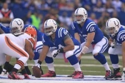 Colts Down Two Offensive Linemen Against Texans