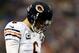 MINNEAPOLIS, MN - DECEMBER 09: Quarterback Jay Cutler#6 of the Chicago Bears walks back to the huddle after throwing a incomplete pass against the Minnesota Vikings at Mall of America Field on December 9, 2012 in Minneapolis, Minnesota. (Photo by Matthew Stockman/Getty Images)