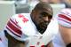 Nov 11, 2012; Cincinnati, OH, USA; New York Giants running back Ahmad Bradshaw (44) sits on the bench in the first quarter against the Cincinnati Bengals at Paul Brown Stadium. Mandatory Credit: Andrew Weber-USA TODAY Sports
