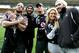 AUCKLAND, NEW ZEALAND - JUNE 11: WWE Wrestlers MVP (L), CM Punk (C) and Natalya (2ndR) pose with Ruben Wiki (2ndL) and Wairangi Koopu (R) of the Warriors after a Warriors NRL training session at Mt Smart Stadium on June 11, 2008 in Auckland, New Zealand. (Photo by Sandra Mu/Getty Images)