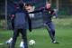 MANCHESTER, ENGLAND - DECEMBER 04: Nemanja Vidic of Manchester United in action during a training session ahead of their UEFA Champions League group stage match against CFR 1907 Cluj at Carrington Training Ground on December 4, 2012 in Manchester, England. (Photo by Laurence Griffiths/Getty Images)