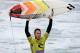 BELLS BEACH, AUSTRALIA - APRIL 17: Joel Parkinson of Australia celebrates after winning the Rip Curl Pro on April 17, 2009 in Bells Beach, Australia. (Photo by Lucas Dawson/Getty Images)