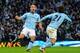 MANCHESTER, ENGLAND - DECEMBER 09: Pablo Zabaleta of Manchester City celebrates scoring his team's second goal during the Barclays Premier League match between Manchester City and Manchester United at the Etihad Stadium on December 9, 2012 in Manchester, England. (Photo by Laurence Griffiths/Getty Images)