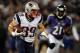 BALTIMORE, MD - SEPTEMBER 23: Danny Woodhead #39 of the New England Patriots runs the ball against Lardarius Webb #21 of the Baltimore Ravens in the first half at M&T Bank Stadium on September 23, 2012 in Baltimore, Maryland. (Photo by Patrick Smith/Getty Images)