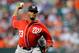 BALTIMORE, MD - JUNE 23: Edwin Jackson #33 of the Washington Nationals throws a pitch against the Baltimore Orioles at Oriole Park at Camden Yards on June 23, 2012 in Baltimore, Maryland. (Photo by Patrick McDermott/Getty Images)