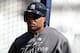 DETROIT, MI - OCTOBER 18: Robinson Cano #24 of the New York Yankees look on during batting practice against the Detroit Tigers during game four of the American League Championship Series at Comerica Park on October 18, 2012 in Detroit, Michigan. (Photo by Leon Halip/Getty Images)