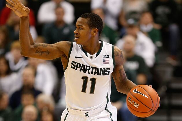 Keith Appling Helps Spartans Pull Away to Beat Tuskegee 92-56