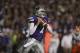 MANHATTAN, KS - NOVEMBER 3: Quarterback Collin Klein #7 of the Kansas State Wildcats looks to pass during a game against the Oklahoma State Cowboys at Bill Snyder Family Football Stadium on November 3, 2012 in Manhattan, Kansas. (Photo by Ed Zurga/Getty Images)