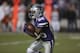 MANHATTAN, KS - NOVEMBER 3: Wide receiver Tramaine Thompson #86 of the Kansas State Wildcats runs with the ball against the Oklahoma State Cowboys at Bill Snyder Family Football Stadium on November 3, 2012 in Manhattan, Kansas. (Photo by Ed Zurga/Getty Images)