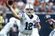 HOUSTON, TX - DECEMBER 16: Andrew Luck #12 of the Indianapolis Colts throws a pass during the game against the Houston Texans at Reliant Stadium on December 16, 2012 in Houston, Texas. (Photo by Scott Halleran/Getty Images)