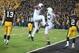 IOWA CITY, IOWA - OCTOBER 20: Wide receiver Allen Robinson #8 of the Penn State Nittany Lions celebrates with tight end Jesse James #18 during the first quarter after scoring a touchdown against the Iowa Hawkeyes on October 20, 2012 at Kinnick Stadium in Iowa City, Iowa. Penn State defeated Iowa 38-14. (Photo by Matthew Holst/Getty Images)