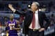 WASHINGTON, DC - DECEMBER 14: Head coach Mike D'Antoni of the Los Angeles Lakers motions from the bench as Kobe Bryant #24 comes up the floor against the Washington Wizards at Verizon Center on December 14, 2012 in Washington, DC. NOTE TO USER: User expressly acknowledges and agrees that, by downloading and or using this photograph, User is consenting to the terms and conditions of the Getty Images License Agreement. (Photo by Rob Carr/Getty Images)