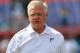 Oct.14, 2012; Miami, FL, USA; Miami Dolphins offensive coordinator Mike Sherman prior to a game against the St. Louis Rams at Sun Life Stadium. Mandatory Credit: Steve Mitchell-USA TODAY Sports