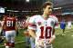 ATLANTA, GA - DECEMBER 16: Eli Manning #10 of the New York Giants walks off the field after their 34-0 loss to the Atlanta Falcons at Georgia Dome on December 16, 2012 in Atlanta, Georgia. (Photo by Kevin C. Cox/Getty Images)