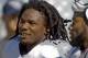 Nov 25, 2012; Jacksonville FL, USA; Tennessee Titans running back Chris Johnson (28) before the start of their game against the Jacksonville Jaguars at EverBank Field. Mandatory Credit: Phil Sears-USA TODAY Sports